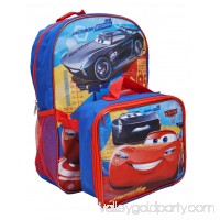 Boys Cars 3 Lightning McQueen Backpack 16" & Lunch Bag   